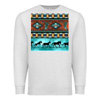 Oatmeal Heather native american aztec seamless pattern Premium Sweatshirt - BundleAndBundleShop