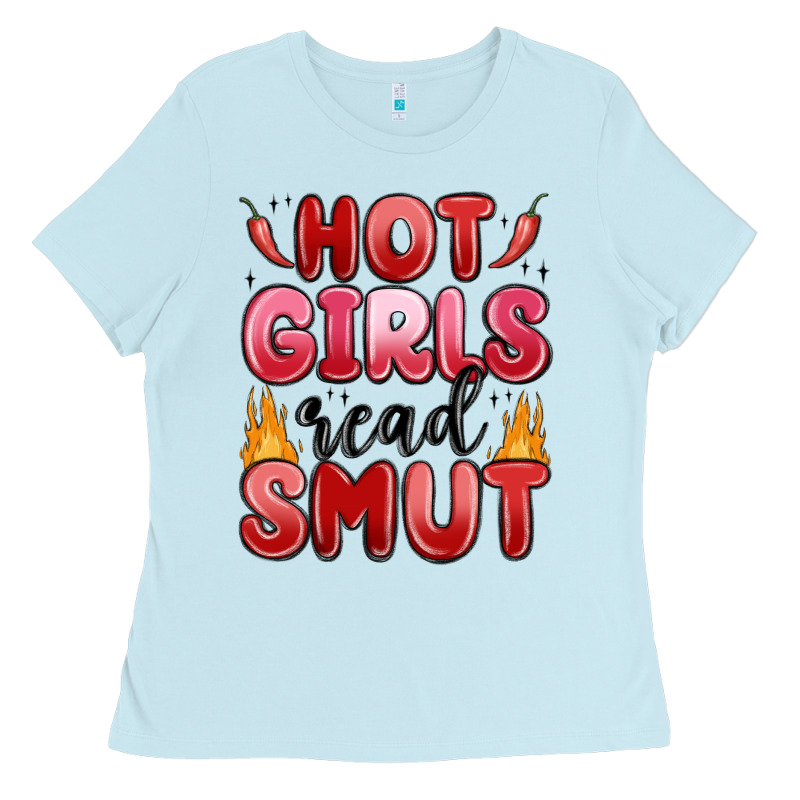 Hot Girls Read Smut Ladies Tee by MaliasSmallBusiness | Teevron