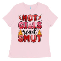 Bubblegum Pink hot girls read smut Ladies Tee - MaliasSmallBusiness