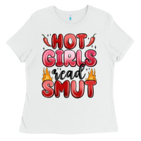 White hot girls read smut Ladies Tee - MaliasSmallBusiness