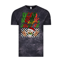 Cloud Black dead inside but jolly af Vintage Tee - BarkalooDesign