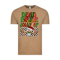 Vintage Coffee dead inside but jolly af Vintage Tee - BarkalooDesign