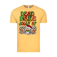 Vintage Mustard dead inside but jolly af Vintage Tee - BarkalooDesign