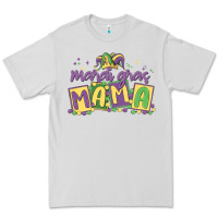 Dove Grey mardi gras mama Premium Tee - MaliasSmallBusiness