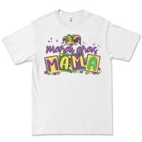 White mardi gras mama Premium Tee - MaliasSmallBusiness