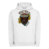 Pigment Lunar Rock turquoise bison Urban Hoodie - RacoonDesign