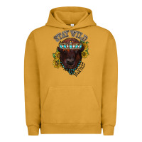 Pigment Peanut Butter turquoise bison Urban Hoodie - RacoonDesign