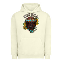 Pigment Pistachio turquoise bison Urban Hoodie - RacoonDesign