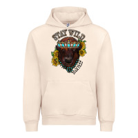 Sandshell turquoise bison Urban Hoodie - RacoonDesign
