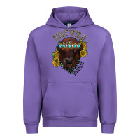 Tulip turquoise bison Urban Hoodie - RacoonDesign
