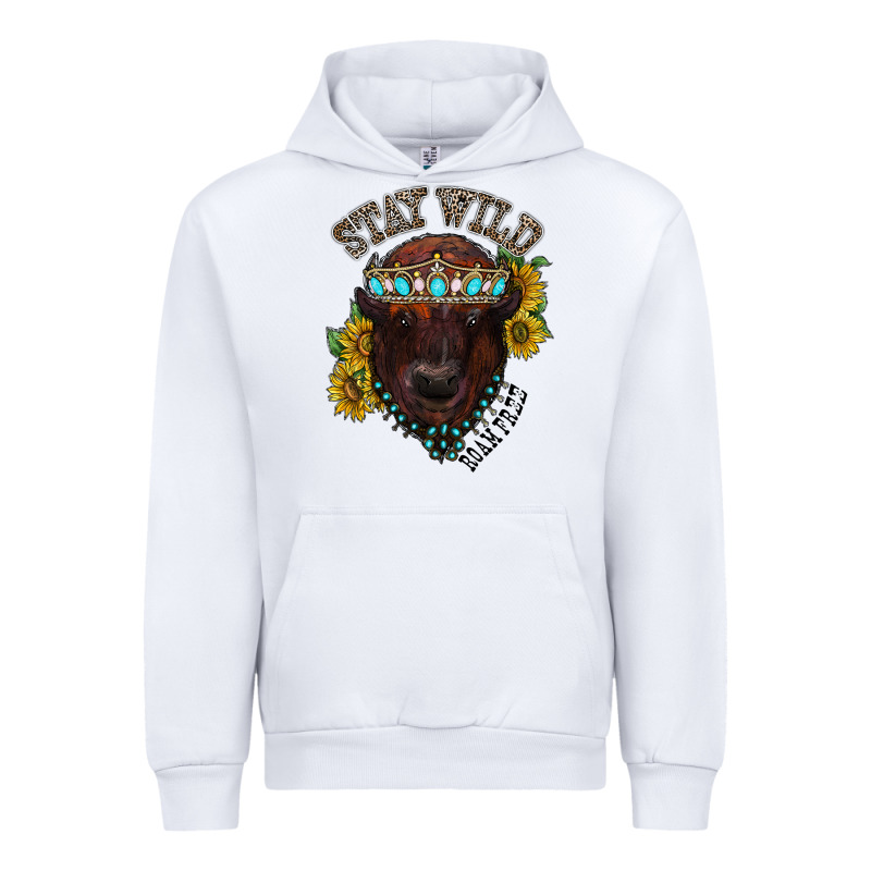 Turquoise Bison Urban Hoodie by RacoonDesign | Teevron