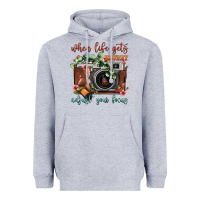 Heather Grey When Life Gets Blurry Adjust Your Focus Vintage Camera Heavyweight Hoodie - FaDigitalArtStudio