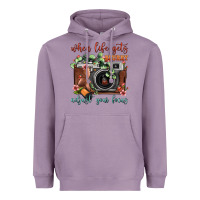 Lavender When Life Gets Blurry Adjust Your Focus Vintage Camera Heavyweight Hoodie - FaDigitalArtStudio