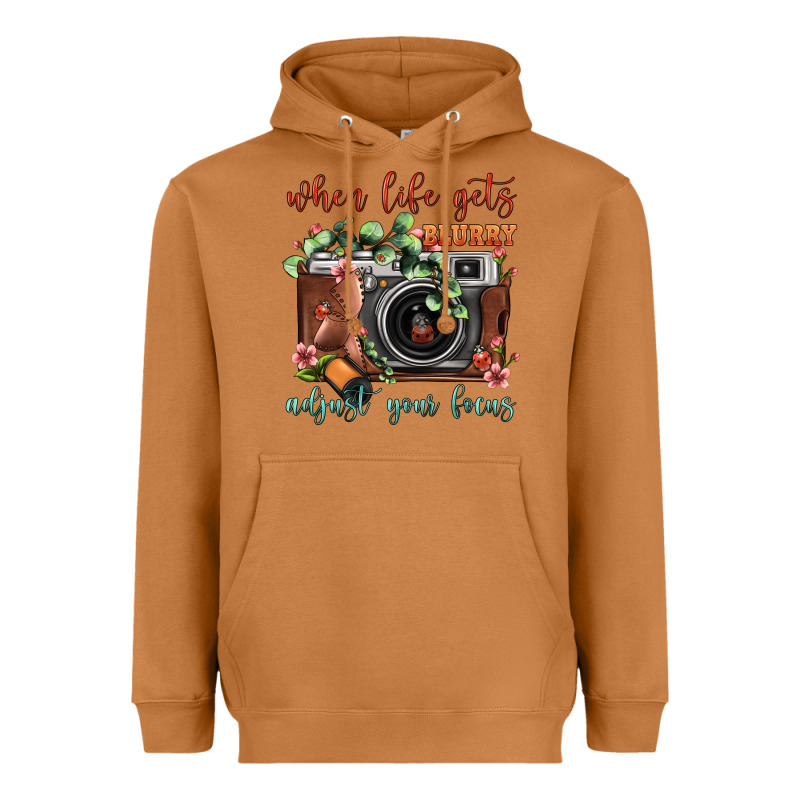 When Life Gets Blurry Adjust Your Focus Vintage Camera Heavyweight Hoodie by FaDigitalArtStudio | Teevron