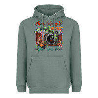 Sage When Life Gets Blurry Adjust Your Focus Vintage Camera Heavyweight Hoodie - FaDigitalArtStudio