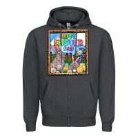 Smoke Happy Easter Day Zipper Hoodie - OliviaCreatesArt