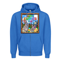 True Royal Happy Easter Day Zipper Hoodie - OliviaCreatesArt