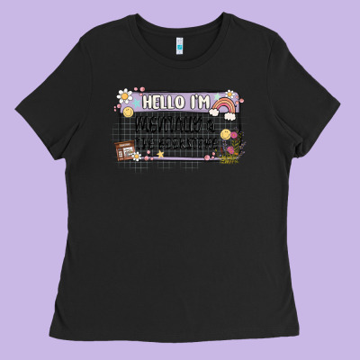 Hello Im Mentally At The Bookstore Ladies Tee Designed By Maliassmallbusiness