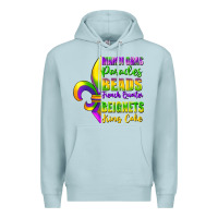 Blue Mist mardi gras parades beads Premium Hoodie - FaDigitalArtStudio