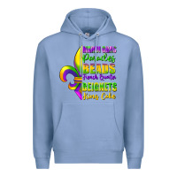 Colony Blue mardi gras parades beads Premium Hoodie - FaDigitalArtStudio