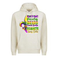 Oatmeal Heather mardi gras parades beads Premium Hoodie - FaDigitalArtStudio
