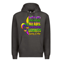 Smoke mardi gras parades beads Premium Hoodie - FaDigitalArtStudio