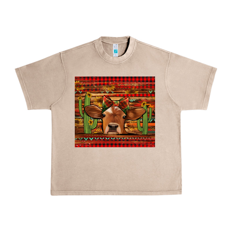 Western Christmas Cow Tumbler Urban Heavy Tee by Jasminsmagicworld | Teevron