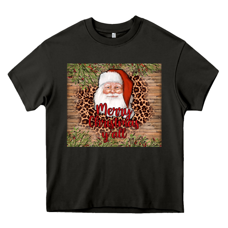 Santa Merry Christmas Y'all Heavy Core Tee by AdoDesignShop | Teevron