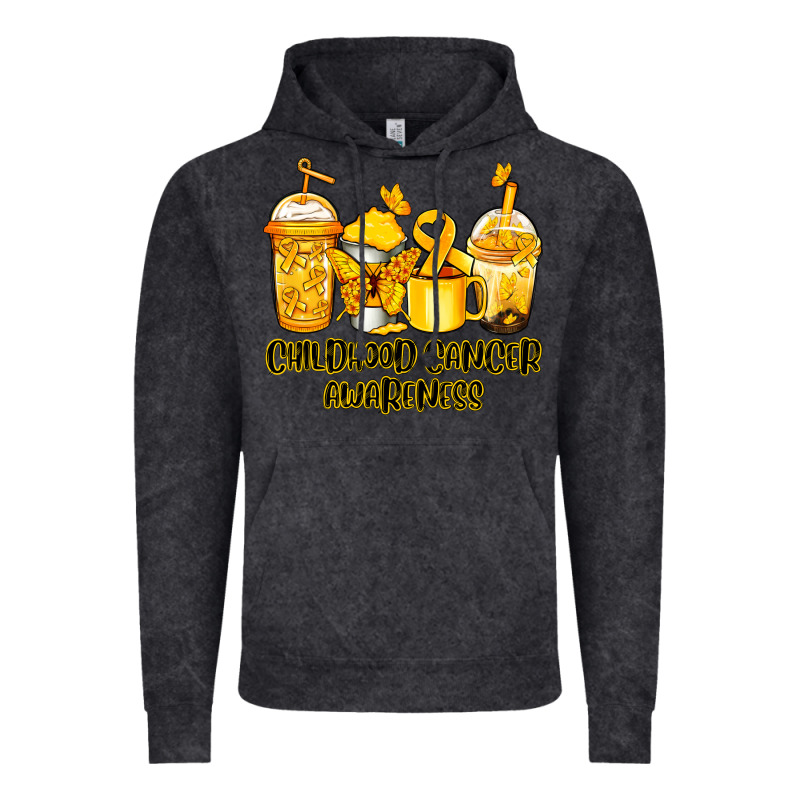 Childhood Cancer Awareness Coffee Vintage Hoodie by Jasminsmagicworld | Teevron