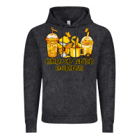 Vintage Black childhood cancer awareness coffee Vintage Hoodie - Jasminsmagicworld