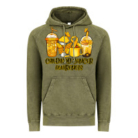 Vintage Olive childhood cancer awareness coffee Vintage Hoodie - Jasminsmagicworld