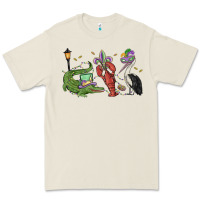 Bone mardi gras alligator crawfish pelican Premium Tee - MaliasSmallBusiness