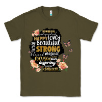 Army Green black woman silhouette Classic Tee - Artiststas