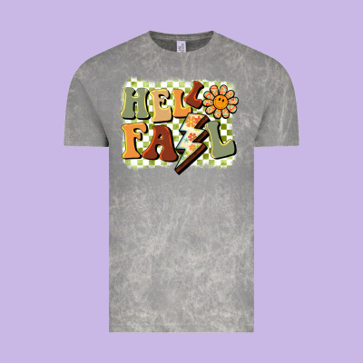 Groovy Hello Fall Vintage Tee Designed By Barkaloodesign