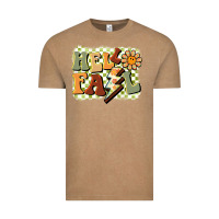 Vintage Coffee groovy hello fall Vintage Tee - BarkalooDesign