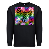 Black neon safari seamless pattern 2 Premium Sweatshirt - BundleAndBundleShop