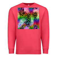 Cardinal neon safari seamless pattern 2 Premium Sweatshirt - BundleAndBundleShop