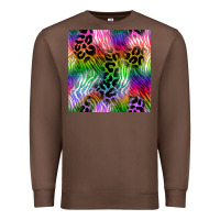 Chestnut neon safari seamless pattern 2 Premium Sweatshirt - BundleAndBundleShop