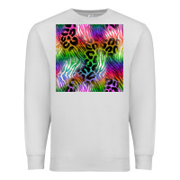 Dove Grey neon safari seamless pattern 2 Premium Sweatshirt - BundleAndBundleShop
