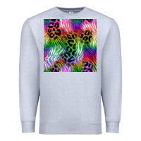 Heather Grey neon safari seamless pattern 2 Premium Sweatshirt - BundleAndBundleShop