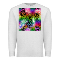 Oatmeal Heather neon safari seamless pattern 2 Premium Sweatshirt - BundleAndBundleShop