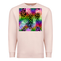 Pale Pink neon safari seamless pattern 2 Premium Sweatshirt - BundleAndBundleShop