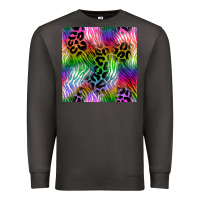 Smoke neon safari seamless pattern 2 Premium Sweatshirt - BundleAndBundleShop