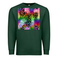 Sports Green neon safari seamless pattern 2 Premium Sweatshirt - BundleAndBundleShop