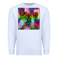 White neon safari seamless pattern 2 Premium Sweatshirt - BundleAndBundleShop