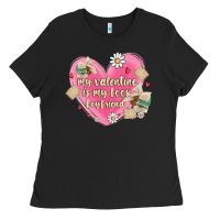 My Valentine Is My Look Boyfriend Ladies Tee | Teevron