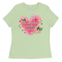 Matcha my valentine is my look boyfriend Ladies Tee - MaliasSmallBusiness