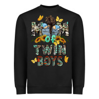Black mom of twin boys mother's day Heavyweight Sweatshirt - CowGirlArtShop