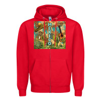 Red Mexico Zipper Hoodie - FaDigitalArtStudio