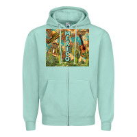 Seafoam Mexico Zipper Hoodie - FaDigitalArtStudio